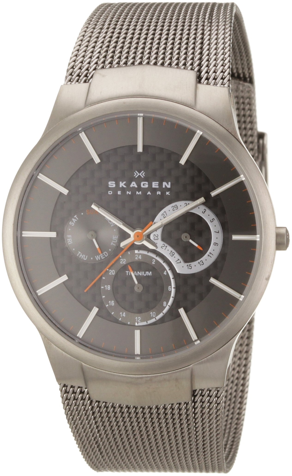 Skagen Men's 809XLTTM Carbon Fiber Dial Titanium Watch Skagen Men's 809XLTTM Carbon Fiber Dial Titanium Watch