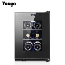 Yeego Wine Cooler 6 Bottles Thermoelectric Energy Cooling Mini Wine Cellar Black picture