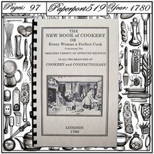 1780 The New Book Of Cookery Vintage Cook Book 97 Pages picture