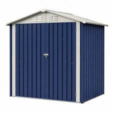 Heavy Duty 6'x4' Metal Storage Shed Outdoor Waterproof Garden Tool Storage Sheds picture