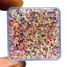 VVS 100 Pcs Natural Multi Sapphire 1mm Round Diamond Cut Loose Gemstone Lot picture