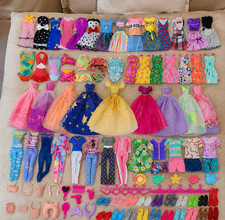 50PCS Handmade Barbie Doll Clothes Set for 11.5" Fashion Doll Dresses Accessorie picture