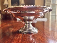 sterling silver wine bottle coaster used for wine or snacks! La Pierre! vintage! picture