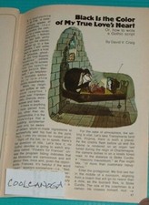 1973 TV ARTICLE ~ ARNOLD ROTH ILLUSTRATION HOW TO WRITE A GOTHIC SCRIPT print picture
