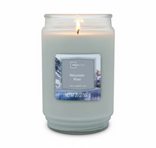 Mainstays Mountain River scented single-Wick Large Glass Jar candle 20 oz... picture