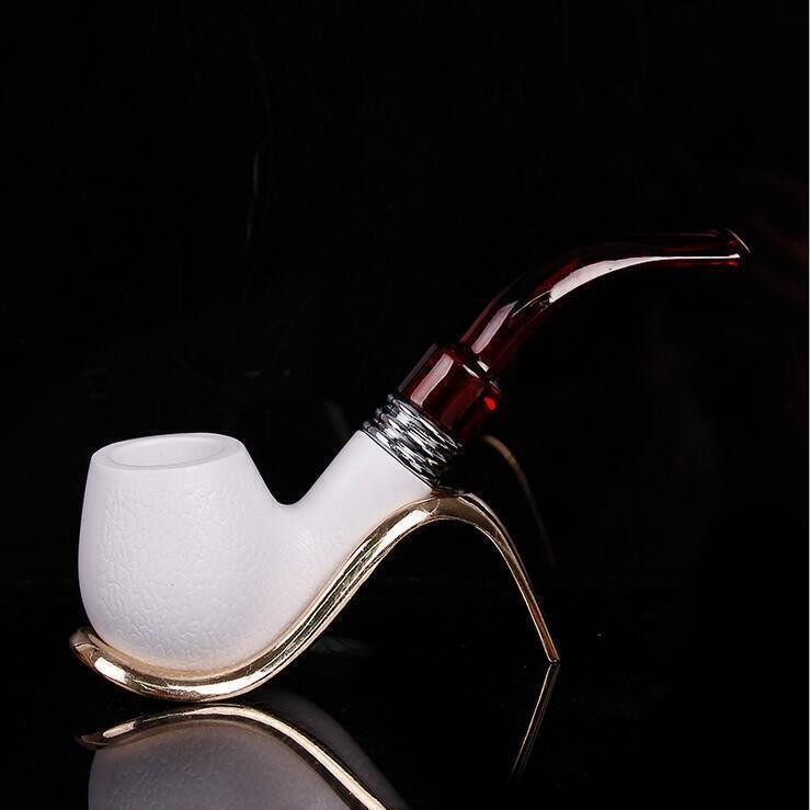 Classic Curved Stem Tobacco Smoking Pipe Portable Handheld Cigar Pipe Collection Classic Curved Stem Tobacco Smoking Pipe Portable Handheld Cigar Pipe Collection