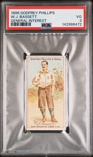 1896 GODFREY PHILLIPS & SONS GENERAL INTEREST W.J. BASSETT PSA 3 picture