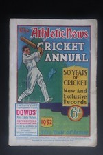 1932 Athletic News Cricket Annual 50 Years of Cricket Records picture