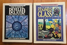 How to Work in Stained Glass & How To Work In Beveled Glass 2 Books Lot picture