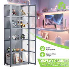 Acrylic Display Case 64" 2 Doors Multifunctional Collectibles Showcase??5 Tiers picture