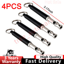 4Pcs Dog Training WHISTLE UltraSonic Obedience Stop Barking Pet Sound PitchBlack picture