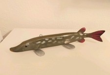 Vintage Ice Fishing Spearing Decoy -10" Pike- Beer Creek-Folk art, collectible  picture