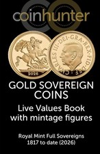 Gold Sovereign Coins : Live Values Book with mintage figures - Royal Mint Full S picture