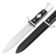 History Knife & Tool German Scout Knife 5.50" Fixed Blade EDC 440A POM 02HY004 picture
