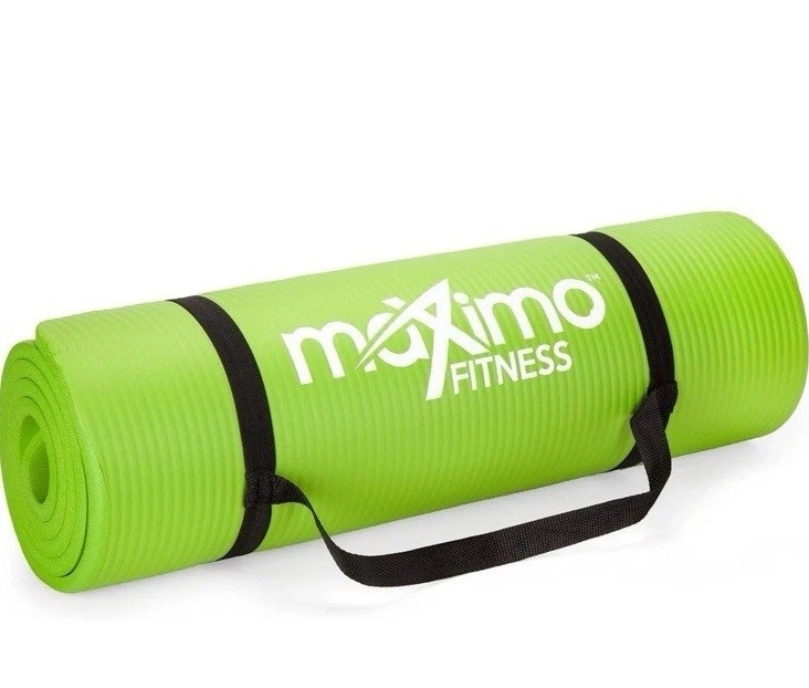 Maximo Yoga Fitness Mat Extra Thick Multipurpose Workout (Meas: 72 x 24) Green Maximo Yoga Fitness Mat Extra Thick Multipurpose Workout (Meas: 72 x 24) Green